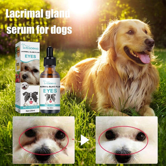 🐾BUY 1 GET 1 FREE! Pet Tear Stain Eye Drops, Gentle pH Balanced Pet Eye Cleaner Serum for Dogs & Cats, Natural Soothing Formula Removes Tear Stains, Redness & Eye Dirt, Peroxide-Free Safe Daily Eye Care 20ml