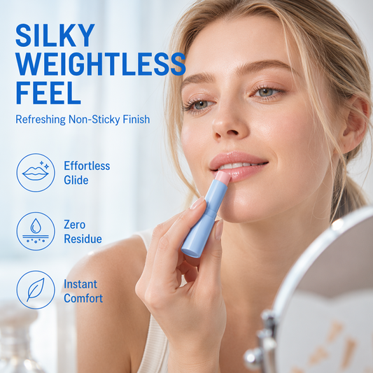 💄50% OFF NOW! Hyaluronic Acid Moisturizing Lip Balm – Silky Weightless Non-Sticky Lip Repair for Dry Chapped Lips, Long-Lasting Hydration Daily Lip Care for All-Day Comfort