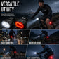 🏆 Last Day Special Price £9.99 ! 🔦USB Rechargeable Bike Light Set – Bright Front Headlight & Rear Warning Light, Weather Resistant For Night Cycling 🚲