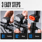 🏆 Last Day Special Price £9.99 ! 🔦USB Rechargeable Bike Light Set – Bright Front Headlight & Rear Warning Light, Weather Resistant For Night Cycling 🚲