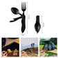 🏕️50% OFF NOW! 4‑In‑1 Outdoor Folding Multifunctional Tableware‑ Stainless Steel Portable Camping Cutlery Set, Fold‑Up Fork Spoon Knife Combo for Camping, Hiking & Picnic