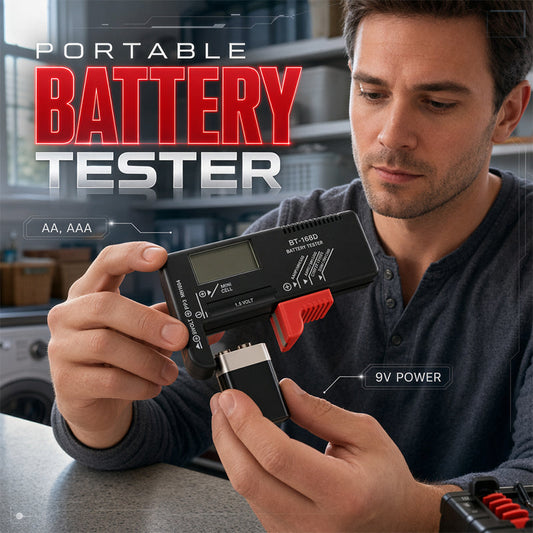 🔋 LIMITED-TIME 50% OFF! Universal Digital Battery Tester, Portable LCD Battery Checker for AA AAA 9V Coin Batteries