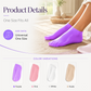 👣BUY 1 GET 1 FREE! Reusable Silicone Moisturizing Foot Mask Socks, Non-Slip Exfoliating Foot Wrap, Soft Second Skin Foot Protector for Dry Cracked Heels, Beach & SPA Foot Care