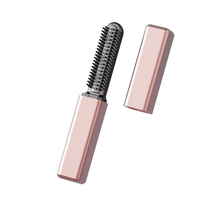💁LIMITED OFFER 50% OFF! Portable Wireless Mini Bang Styling Comb, Cordless Rechargeable Hair Straightener Brush for Fluffy Voluminous Hairstyle