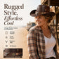 🤠50% OFF NOW ! 🌟Vintage Wide Brim Cowboy Hat with Strap – Distressed Western Fedora with Metal Decor, All-Season Sun Hat for Men & Women