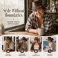 🤠50% OFF NOW ! 🌟Vintage Wide Brim Cowboy Hat with Strap – Distressed Western Fedora with Metal Decor, All-Season Sun Hat for Men & Women