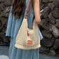 👜 LIMITED-TIME 50% OFF! Roomy Crochet Woven Shoulder Bag, Breathable Hollow Out Summer Beach Tote Handbag ✨