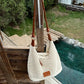 👜 LIMITED-TIME 50% OFF! Roomy Crochet Woven Shoulder Bag, Breathable Hollow Out Summer Beach Tote Handbag ✨