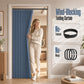🚪50% OFF NOW ! ✨No-Drill Magnetic Accordion Door Curtain – Thick Pleated Thermal Room Divider