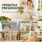 🥬 LIMITED-TIME 50% OFF! FreshLock Breathable Produce Storage Bags, Rice Bran Composite Vegetable Fruit Preservation Bags for Fridge
