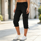 👖50% OFF NOW ! ✨Women's High-Waist Cargo Capri Pants – Breathable Cotton with Utility Pockets, Adjustable Cuffs Casual Summer Trousers