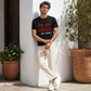 ⏳ LIMITED-TIME 50% OFF! 🖤Funny German Slogan Men’s Crew Neck T-Shirt, Casual Short Sleeve Black Daily Wear Top