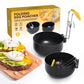 🍳 LIMITED-TIME 50% OFF! Foldable Non-Stick Egg Poacher Mold, Reusable Egg Cooker Cups for Perfect Poached Eggs
