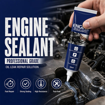 ⏳ LIMITED-TIME 50% OFF! ⚙️High Temperature Engine Sealant, Multi-Purpose Automotive Oil Leak Repair Seal Glue 40ml 🚗