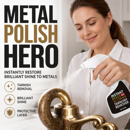 ✨50% OFF NOW ! 🧴Instant Brass Tarnish Remover Spray – Fast Shine Restoration, Protective Layer, Multi-Surface Metal Polish Cleaner