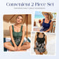👗50% OFF NOW ! ✨Plus‑Size Tummy Control 2‑Piece Swimsuit Set – Floral Tankini Swim Dress