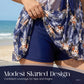 👗50% OFF NOW ! ✨Plus‑Size Tummy Control 2‑Piece Swimsuit Set – Floral Tankini Swim Dress
