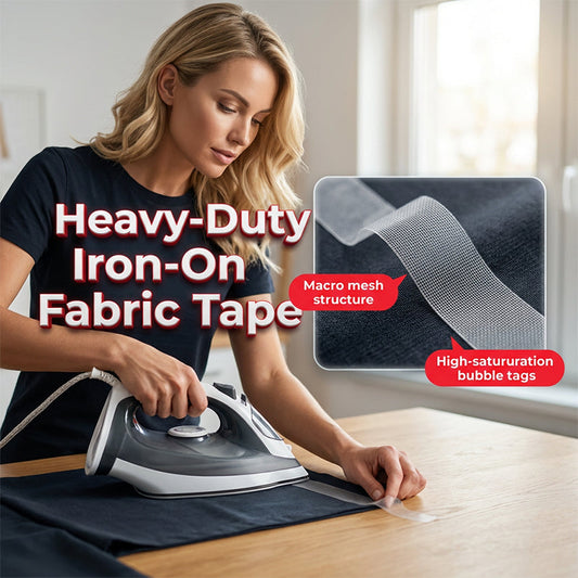 🧵50% OFF NOW ! ✨Heavy-Duty Iron-On Fabric Tape – No-Sew Hemming Tape for Clothes Repair