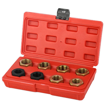 🔧50% OFF NOW ! 🛠️8 Pcs Automotive Screw Thread Repair Tool Set – High Hardness, Multi-Size, Wear-Resistant Professional Auto Thread Restorer Kit