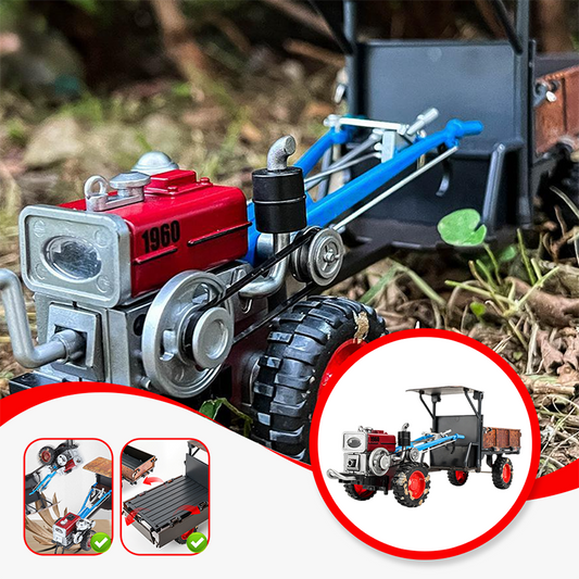🚜50% OFF NOW ! 🧒Children's Retro Tractor Toy Model – Realistic Detachable Trailer Interactive Farm Vehicle Toy for Kids Play & Collection