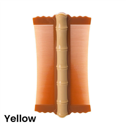🎋50% OFF NOW ! ✨Bamboo Styling Double‑Sided Fine Teeth Comb – Lice & Dandruff Removal Grooming Comb for Adults, Kids & Pets, Suitable for All Hair Types