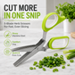 ✂️50% OFF NOW ! ✨5-Blade Stainless Steel Herb Scissors – Fast Slicing Kitchen Shears