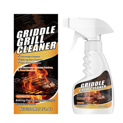 🔥50% OFF NOW ! ✨Kitchen & BBQ Grill Cleaning Spray – Ultimate Griddle Grill Cleaner, Remove Grease, Dissolve Carbon & Food Residue for Backyard Barbecue