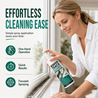 🧼50% OFF NOW ! ✨Black Grime Window Track Cleaner Spray – Deep Penetrating Sliding Door & Window Groove Dirt Remover