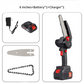 50% OFF NOW! Brushless Electric Cordless Handheld Mini Chainsaw, Portable Battery Powered Small Chain Saw for Tree Trimming, Branch Cutting, Garden & Wood Cutting Work