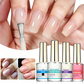 💅Buy 1 Get 1 FREE! Professional Milk Protein Nail Strengthener – Glazed Donut Lilac Mirror Aurora Nail Hardener, Fast Air‑Drying Nail Care Polish for Weak Brittle Nails
