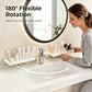 🚿50% OFF NOW! No-Drill Kitchen Sink Sponge Holder & Drain Rack‑Under Sink Countertop Storage Shelf, Punch-Free Organizer for Bathroom & Kitchen