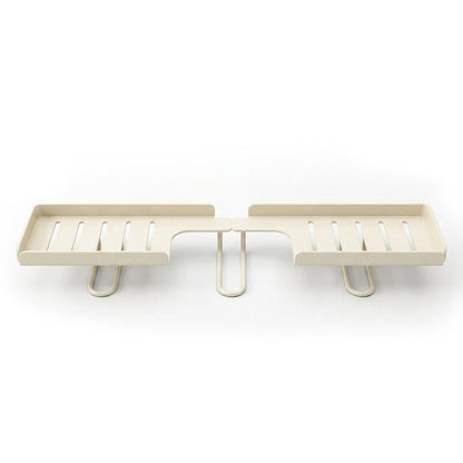 🚿50% OFF NOW! No-Drill Kitchen Sink Sponge Holder & Drain Rack‑Under Sink Countertop Storage Shelf, Punch-Free Organizer for Bathroom & Kitchen