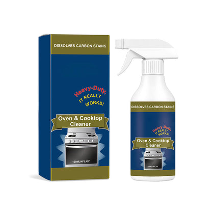 🍳50% OFF NOW! Heavy Duty Oven & Cooktop Cleaner Spray, Professional‑Grade Carbon Stain Remover, Fast‑Acting Foam Spray for Burnt‑On Grease, Food Residue for Ovens, Stovetops & Grills