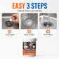 🚰50% OFF NOW ! ✨Active Oxygen Drain Clog Remover Effervescent Tablets, Rapid Dissolving, Odor Elimination, Pipe‑Safe for Sink, Bathtub & Sewer Blockages