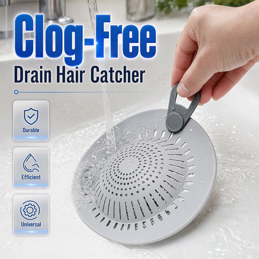 🚿50% OFF NOW! Silicone Floor Drain Cover Hair Catcher‑Universal Clog‑Free Drain Strainer, Reusable Hair Stopper for Bathroom Bathtub & Kitchen Sink