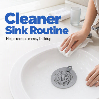 🚿50% OFF NOW! Silicone Floor Drain Cover Hair Catcher‑Universal Clog‑Free Drain Strainer, Reusable Hair Stopper for Bathroom Bathtub & Kitchen Sink