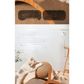 🐱50% OFF NOW! Sisal Cat Scratcher Ball with Cardboard Pad, 2‑in‑1 Cat Scratching Toy, Durable Wooden Frame Cat Scratcher for Indoor Cats, Protect Home Furniture from Cat Claw Damage