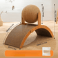 🐱50% OFF NOW! Sisal Cat Scratcher Ball with Cardboard Pad, 2‑in‑1 Cat Scratching Toy, Durable Wooden Frame Cat Scratcher for Indoor Cats, Protect Home Furniture from Cat Claw Damage