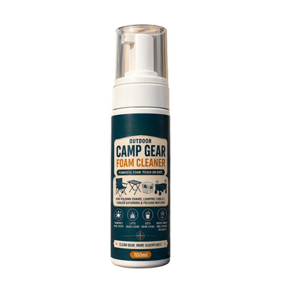 🏕️50% OFF NOW! Outdoor Camp Gear Foam Cleaner with Cleaning Towel‑Powerful Stain Removing Foam Spray for Camping Chairs, Tables, Coolers & Folding Wagons