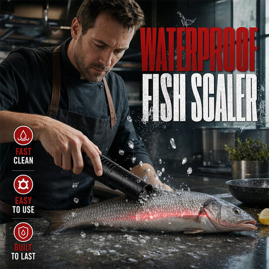 🐟50% OFF NOW! Electric Waterproof Fish Scaler Tool‑Fast Clean Rechargeable Automatic Fish Descaler, Durable Handheld Seafood Processing Tool for Home Kitchen & Fishing Use