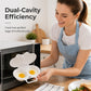 🍳50% OFF NOW! Dual Cavity Microwave Egg Poacher, Oil‑Free Quick Breakfast Egg Cooker, Food‑Safe Double‑Slot Egg Steamer for Fast Home Morning Meal Prep