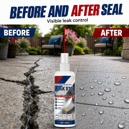 💧50% OFF NOW! Waterproof Leak Repair & Sealing Spray, Fast‑Acting Leak‑Stop Sealant Spray, Strong Bond Waterproof Coating for Roofs, Concrete Cracks, Pipes & Outdoor Surfaces