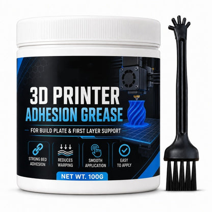 🖨️50% OFF NOW! Anti‑Warping Adhesion Grease for 3D Printers‑Build Plate Bed Adhesive Paste, Reduce Warping & Lifting, Stable First‑Layer Support Grease for Most 3D Printer Build Plates