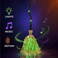 🧙50% OFF NOW! Animated Witch Broom Halloween Decoration, Light‑Up Motion Witch Broom with Glowing Lights, Spooky Sound & Moving Effect for Halloween Party, Yard, Indoor Outdoor Decor