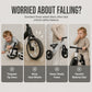 🚼50% OFF NOW! Baby Toddler Balance Bike‑ Anti‑Tip 4‑Wheel Kids Walking Toy with Music & Light, Silent‑Wheel No‑Pedal Baby Ride‑On for Indoor Early Walking Training