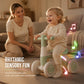 🚼50% OFF NOW! Baby Toddler Balance Bike‑ Anti‑Tip 4‑Wheel Kids Walking Toy with Music & Light, Silent‑Wheel No‑Pedal Baby Ride‑On for Indoor Early Walking Training