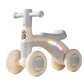 🚼50% OFF NOW! Baby Toddler Balance Bike‑ Anti‑Tip 4‑Wheel Kids Walking Toy with Music & Light, Silent‑Wheel No‑Pedal Baby Ride‑On for Indoor Early Walking Training