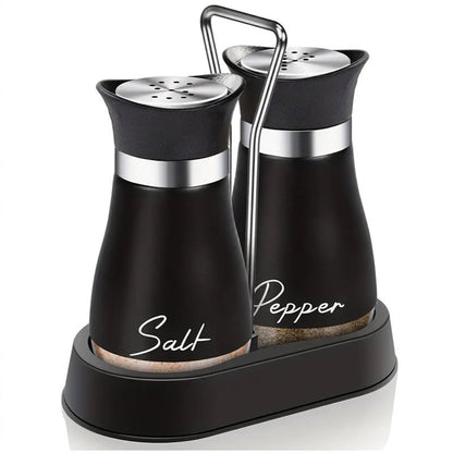 🐧50% OFF NOW! Penguin Design Salt and Pepper Shaker Set, Transparent Glass Bottom Seasoning Dispenser, Large‑Mouth Refillable Spice Container for Kitchen Countertop