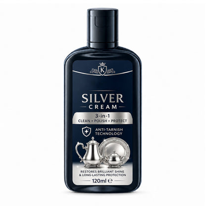 ✨50% OFF NOW! Anti‑Tarnish Silver Polish Cream, 3‑in‑1 Clean Polish Protect Silver Care Cream, Gentle Polishing Cream Restores Bright Luster for Silverware, Silver Heirlooms & Silver Ornaments