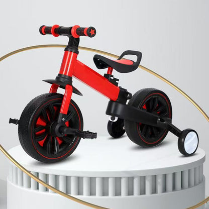 🚲50% OFF NOW! 3‑in‑1 Kids’ Tricycle Balance Bike – Ultra‑Light One‑Click Fold Toddler Tricycle with Push Handle, Safe Triangle Base for Kids Outdoor Play
